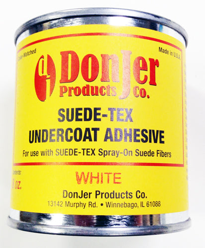 M089 - White Suede Tex Adhesive