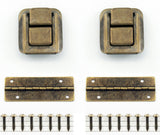 Y014 Kit - Antique 2 Latch Hardware Box Kit